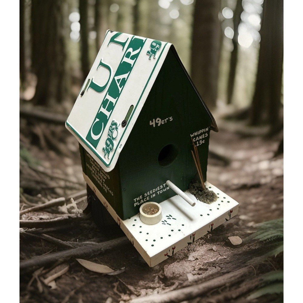 WOLFTEVER WOODS UNC Charlotte 49ers License Plate Birdhouse,‎ NCAA Licensed